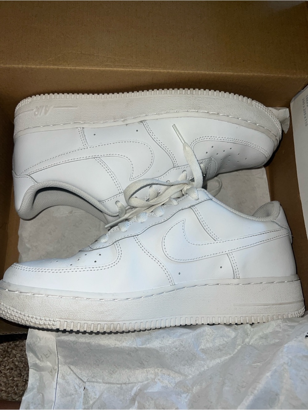 Nike Gray Air Force 1 (GS) size 6.5 Y
